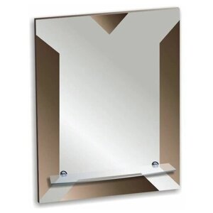 Зеркало «Шик», настенное, с полочкой, 53,5х63,5 см 1194507
