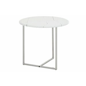 Журнальный стол Hoff Альбано, 55х50х55 см, цвет белый мрамор