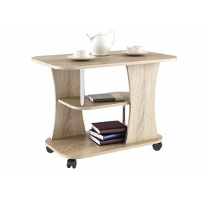 Журнальный столик СЖ Тип 2, Дуб Сонома, кофейный, чайный, столик для ноутбука, стол