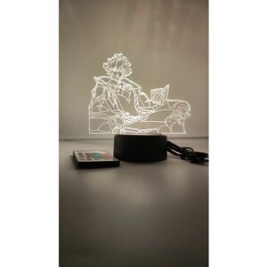 3D светильник-ночник, лампа по игре: Genshin Impact, Геншин Импакт, Аль Хайтам , 16 цветов