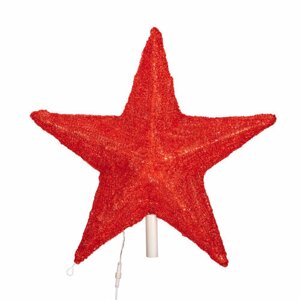 Акриловая светодиодная фигура "Звезда" 95 см, 210 светодиодов, красная, NEON-NIGHT 513-456