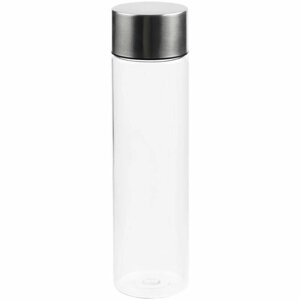 Бутылка для воды Misty, прозрачная, 22х5,6 см, корпус - пластик; крышка - металл, пластик