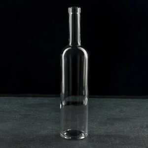 Бутылка стеклянная "Оригинальная", 700 мл, h 32 см, цвет прозрачный