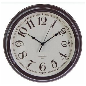 Часы настенные Классика, цвет коричневый, диаметр 30.5 см