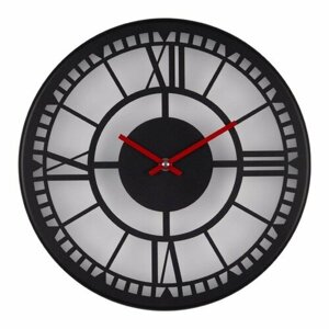 Часы настеные, серия: Лофт, плавный ход, d-32 см
