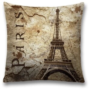 Чехол для подушки JoyArty Парижские тайны (sl_2723), 45x45 см