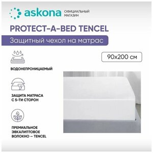 Чехол на матрас Askona (Аскона) Protect-a-bed Tencel 90х200х35,6