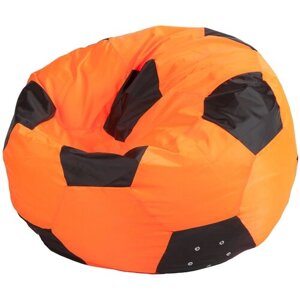 Чехол Пуффбери для кресла-мешка "Мяч" размер XL, оранжевый/черный
