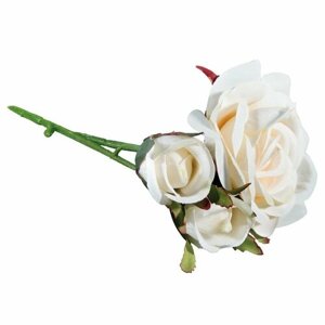Декоративный букет Rayher "Розы", белый, 3 бутона