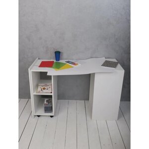 Дизайнерский раскладной smart стол «Эталон» стационарный белый, ЛДСП Egger (Австрия)