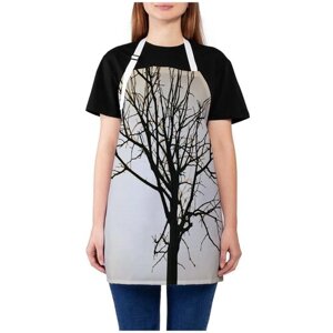 Фартук женский JoyArty для готовки "Дерево без листьев", универсальный размер