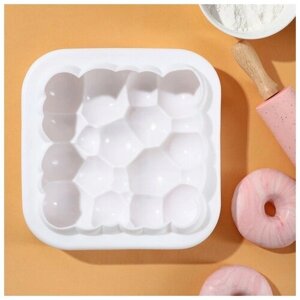 Форма для выпечки и муссовых десертов KONFINETTA «Воздушные пузыри», 205,5 см, цвет белый
