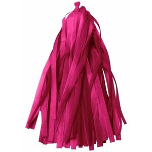 Гирлянда Тассел, Гирлянда растяжка для праздника, Ярко-розовый, 35*12 см, 12 листов.