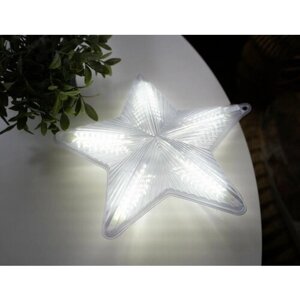 Гирлянда звезда, свет холодный белый, 100 'разбегающихся' LED-огней, 32 см, Kaemingk
