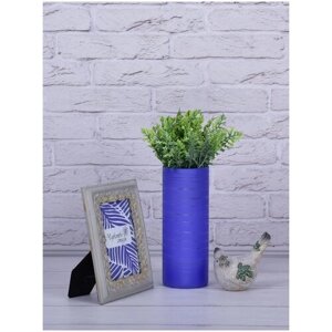 Интерьерная стеклянная ваза для цветов и сухоцветов, сливовый конфитюр ваза, лиловый, цилиндр 25см