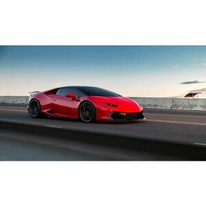 Картина на холсте 60x110 Альянс Лес "Lamborghini huracan" на подрамнике / интерьер/ декор