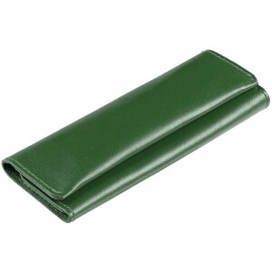 Ключница Apache, зеленая, 14х5,3x2 см; упаковка: 16х6,5х2,8 см, натуральная кожа