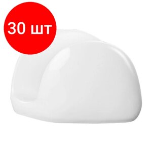 Комплект 30 штук, Салфетница Wilmax белая фарфор 11х8см WL-996093