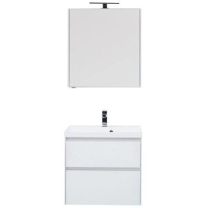 Комплект мебели для ванной Aquanet комплект мебели для ванной Гласс 70, белый