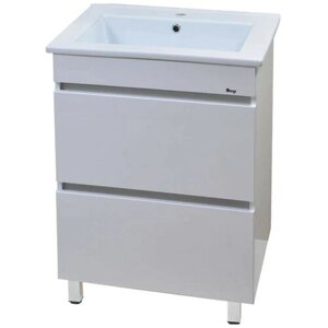 Комплект мебели для ванной Emmy Джерси, ширина тумбы: 61.5 см, белый