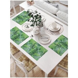 Комплект салфеток JoyArty "Тропические листья" для сервировки стола (32х46 см, 4 шт.)
