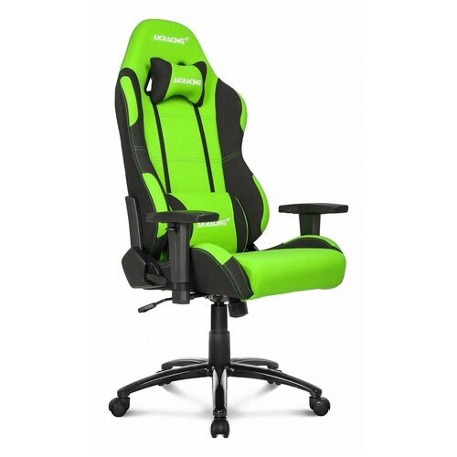 Компьютерное кресло AKRACING Prime игровое, обивка: текстиль, цвет: black/green