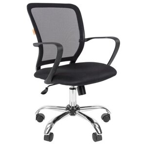 Компьютерное кресло Chairman 698 офисное, обивка: сетка/текстиль, цвет: черный/серебристый