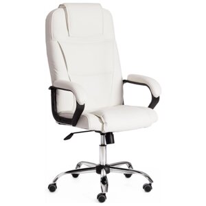 Компьютерное кресло TetChair Bergamo офисное, обивка: искусственная кожа, цвет: белый 36-01