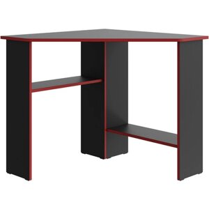 Компьютерный стол Первый Мебельный Орион Черный / Красный