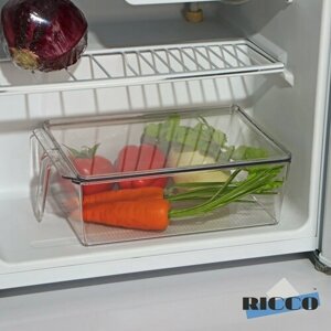 Контейнер для холодильника с крышкой и ручкой RICCO, 3220,510 см, цвет прозрачный