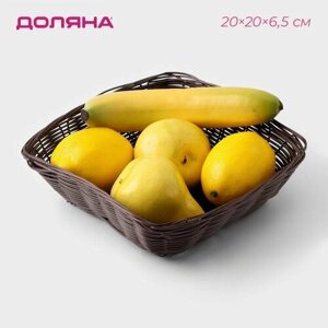 Корзинка для фруктов и хлеба Доляна «Шоко», 20206,5 см