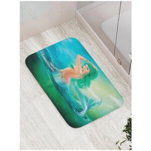 Коврик JoyArty противоскользящий "Страстная русалка" для ванной, сауны, бассейна, 77х52 см
