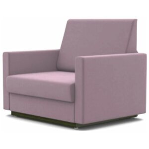 Кресло-кровать Стандарт + фокус- мебельная фабрика 80х80х87 см пыльная роза велюр