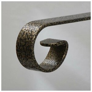 Кронштейн для кашпо, кованый, 23 см, металл, бронзовый