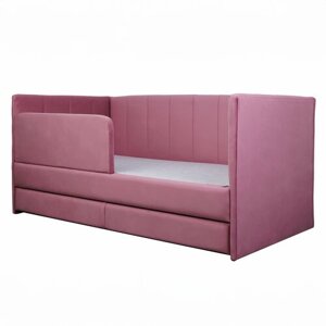Кровать-диван Хагги 160*80 розовая с дополнительным спальным местом + матрас