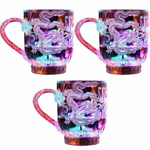Кружка дракон светящаяся чашка стакан бокал