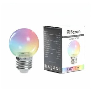 Лампа светодиодная Feron LB-371 38130, E27, G60, 3 Вт, 6400 К
