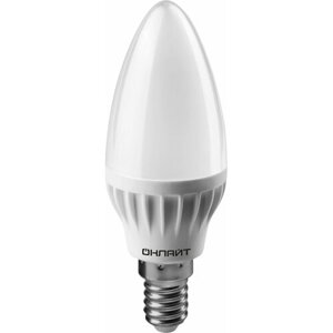 Лампа светодиодная LED 6вт E14 белый матовая свеча онлайт | код. 19207 | NAVIGATOR (50шт. в упак.)