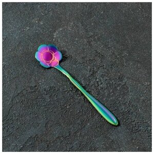 Magistro ложка десертная Цветок разноцветный 1 12.5 см