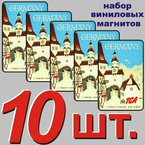 Магнит на холодильник "Германия" 10 шт.