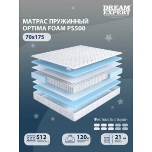Матрас DreamExpert Optima Foam PS500 средней жесткости, детский, независимый пружинный блок, на кровать 70x175