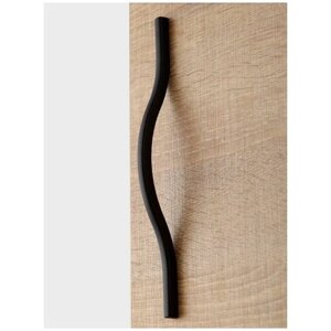 Мебельная ручка черная / Ручки для мебели "Black line"160 -192 mm