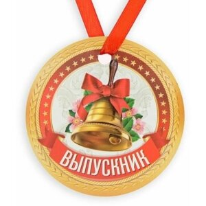 Медаль-магнит на ленте "Выпускник", d : 7 см
