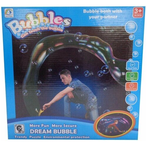 Мыльные пузыри Junfa Toys Dream Bubble с круглыми рамками, 6688-4 мультиколор 3 200 мл