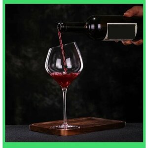 Набор бокалов для вина 570 мл, из выдувного стекла на тонкой ножке со скошенным краем, 6 шт.