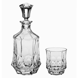 Набор для виски 7 предметов (графин 750 мл + 6 стаканов по 280 мл) Crystal Bohemia "Soho"104285