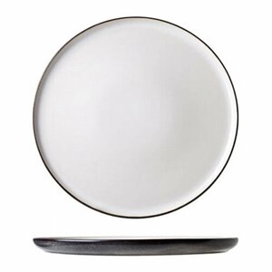 Набор из 2 тарелок "Ciel Blanc" круглая, 27,8х27,8х1,5 см, белый, черный, керамика, Cosy&Trendy, 3445028