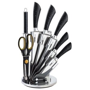 Набор ножей Нож-топорик Winner WR-73, лезвие: 20 см, черный мрамор