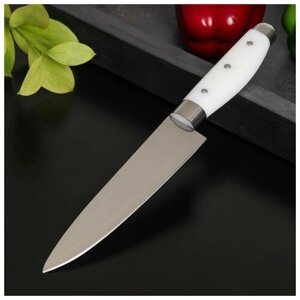 Набор ножей Шеф-нож Доляна Инканто RU, лезвие: 15 см, белый