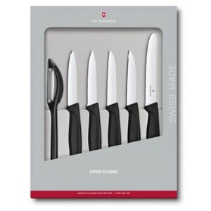 Набор ножей VICTORINOX Swiss classic, лезвие: 11 см, черный